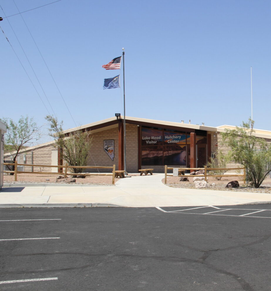 Front of Lake Mead Hatchery Visitor Center