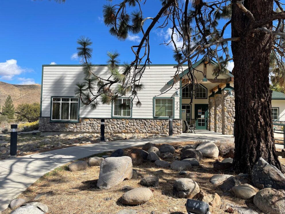 Front entrance of Verdi  Library